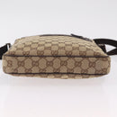 GUCCI GG Canvas Shoulder Bag Beige Silver 92551 Auth ep16248-10