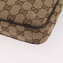 GUCCI GG Canvas Shoulder Bag Beige Silver 92551 Auth ep16248-12
