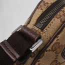 GUCCI GG Canvas Shoulder Bag Beige Silver 92551 Auth ep16248-17