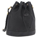 GUCCI Micro GG Supreme Shoulder Bag PVC Black Gold 001 86 0533 Auth ep16249-1
