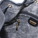 GUCCI Micro GG Supreme Shoulder Bag PVC Black Gold 001 86 0533 Auth ep16249-23