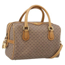 GUCCI Micro GG Supreme Hand Bag PVC 2way Beige Gold 67 02 4422 Auth ep16253-1