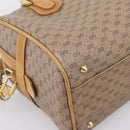 GUCCI Micro GG Supreme Hand Bag PVC 2way Beige Gold 67 02 4422 Auth ep16253-17
