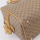 GUCCI Micro GG Supreme Hand Bag PVC 2way Beige Gold 67 02 4422 Auth ep16253-19