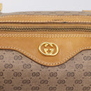 GUCCI Micro GG Supreme Hand Bag PVC 2way Beige Gold 67 02 4422 Auth ep16253-21