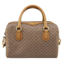 GUCCI Micro GG Supreme Hand Bag PVC 2way Beige Gold 67 02 4422 Auth ep16253-13
