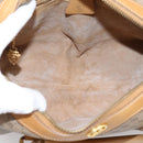 GUCCI Micro GG Supreme Hand Bag PVC 2way Beige Gold 67 02 4422 Auth ep16253-11