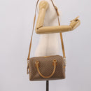 GUCCI Micro GG Supreme Hand Bag PVC 2way Beige Gold 67 02 4422 Auth ep16253-27