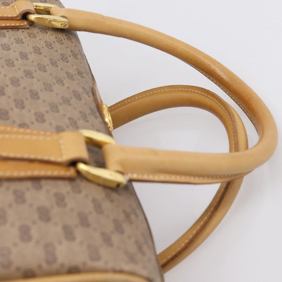 GUCCI Micro GG Supreme Hand Bag PVC 2way Beige Gold 67 02 4422 Auth ep16253