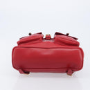 GUCCI Bamboo Backpack Leather Red Gold 003 2058 0016 Auth ep16261-5