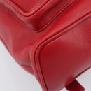 GUCCI Bamboo Backpack Leather Red Gold 003 2058 0016 Auth ep16261-17