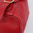 GUCCI Bamboo Backpack Leather Red Gold 003 2058 0016 Auth ep16261-18
