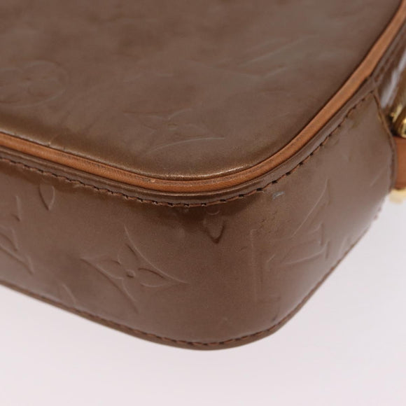 LOUIS VUITTON Monogram Vernis Christy MM Shoulder Bag Bronze M91109 Auth ep16263