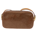 LOUIS VUITTON Monogram Vernis Christy MM Shoulder Bag Bronze M91109 Auth ep16263-2