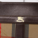 Burberrys Nova Check Shoulder Bag Canvas Beige Gold Auth ep16270-18