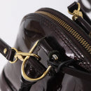 LOUIS VUITTON Monogram Vernis Alma BB Hand Bag Amarante M91678 LV Auth ep16271-17