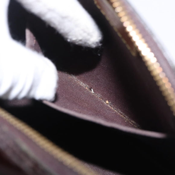 LOUIS VUITTON Monogram Vernis Alma BB Hand Bag Amarante M91678 LV Auth ep16271