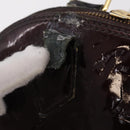 LOUIS VUITTON Monogram Vernis Alma BB Hand Bag Amarante M91678 LV Auth ep16271-2
