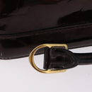 LOUIS VUITTON Monogram Vernis Alma BB Hand Bag Amarante M91678 LV Auth ep16271-3