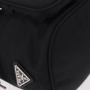 PRADA Hand Bag Nylon Black Silver Auth ep16275V-14