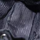 PRADA Hand Bag Nylon Black Silver Auth ep16275V-11
