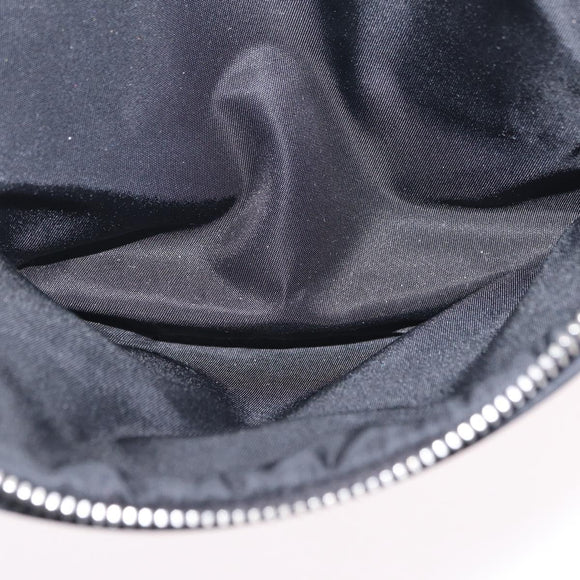 PRADA Hand Bag Nylon Black Silver Auth ep16275V