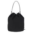 PRADA Hand Bag Nylon Black Silver Auth ep16275V-2