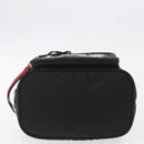 PRADA Hand Bag Nylon Black Silver Auth ep16275V-5