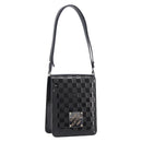 LOUIS VUITTON Damier Vernis Club Shoulder Bag Black M92127 LV Auth ep16276V-1