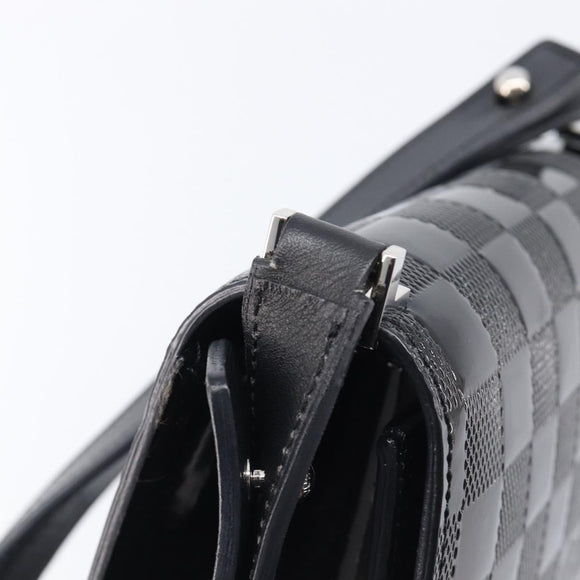LOUIS VUITTON Damier Vernis Club Shoulder Bag Black M92127 LV Auth ep16276V