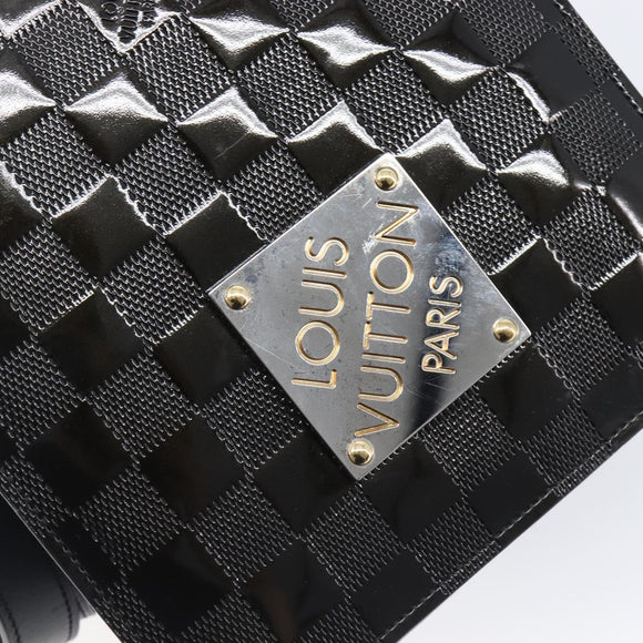 LOUIS VUITTON Damier Vernis Club Shoulder Bag Black M92127 LV Auth ep16276V