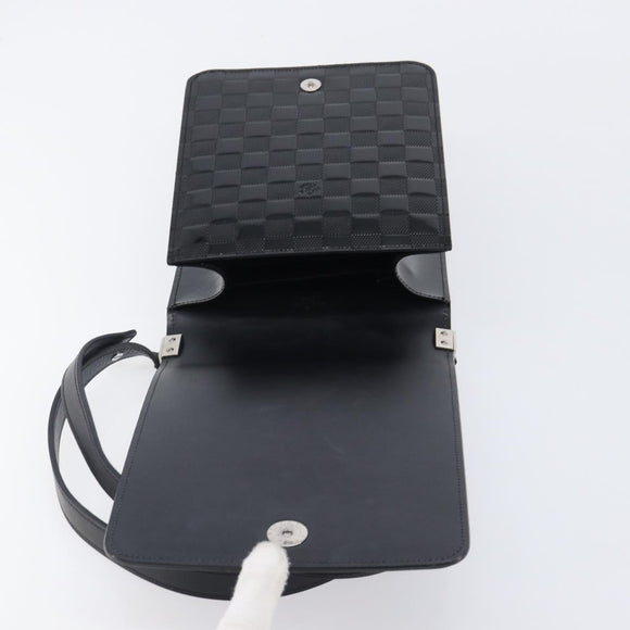 LOUIS VUITTON Damier Vernis Club Shoulder Bag Black M92127 LV Auth ep16276V