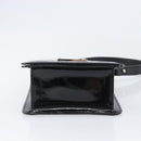 LOUIS VUITTON Damier Vernis Club Shoulder Bag Black M92127 LV Auth ep16276V-5