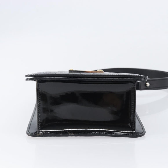 LOUIS VUITTON Damier Vernis Club Shoulder Bag Black M92127 LV Auth ep16276V