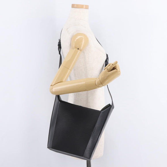 LOUIS VUITTON Epi Sax Shoulder Bag Black M80161 LV Auth ep16280