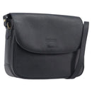 Burberrys Shoulder Bag Leather Black Gold Auth ep16288A-1