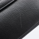 Burberrys Shoulder Bag Leather Black Gold Auth ep16288A-16