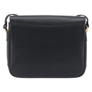 Burberrys Shoulder Bag Leather Black Gold Auth ep16288A-3