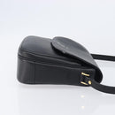 Burberrys Shoulder Bag Leather Black Gold Auth ep16288A-4