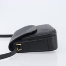 Burberrys Shoulder Bag Leather Black Gold Auth ep16288A-5