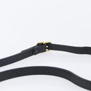 Burberrys Shoulder Bag Leather Black Gold Auth ep16288A-9