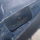 GUCCI GG Supreme Sherry Line Clutch Bag PVC Navy Gold 89 01 030 Auth ep16293-17