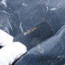 GUCCI GG Supreme Sherry Line Clutch Bag PVC Navy Gold 89 01 030 Auth ep16293-22