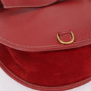 GUCCI Horsebit Shoulder Bag Suede Red Gold 003 2113 0034 Auth ep16294A-12