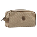 GUCCI Pouch Canvas Beige Gold Auth ep16295-1