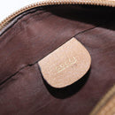 GUCCI Pouch Canvas Beige Gold Auth ep16295-17
