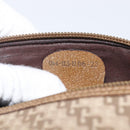 GUCCI Pouch Canvas Beige Gold Auth ep16295-21