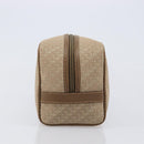 GUCCI Pouch Canvas Beige Gold Auth ep16295-4