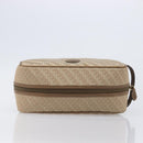 GUCCI Pouch Canvas Beige Gold Auth ep16295-6
