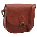 LOUIS VUITTON Epi Saint Cloud PM Shoulder Bag Brown M52213 LV Auth ep16296-1